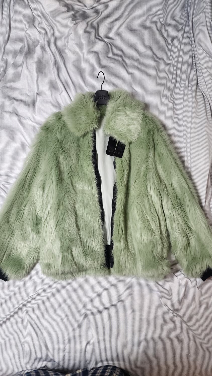 앰부쉬 X 나이키 리버시블 퍼 자켓 [XL/민트] 상품이미지1