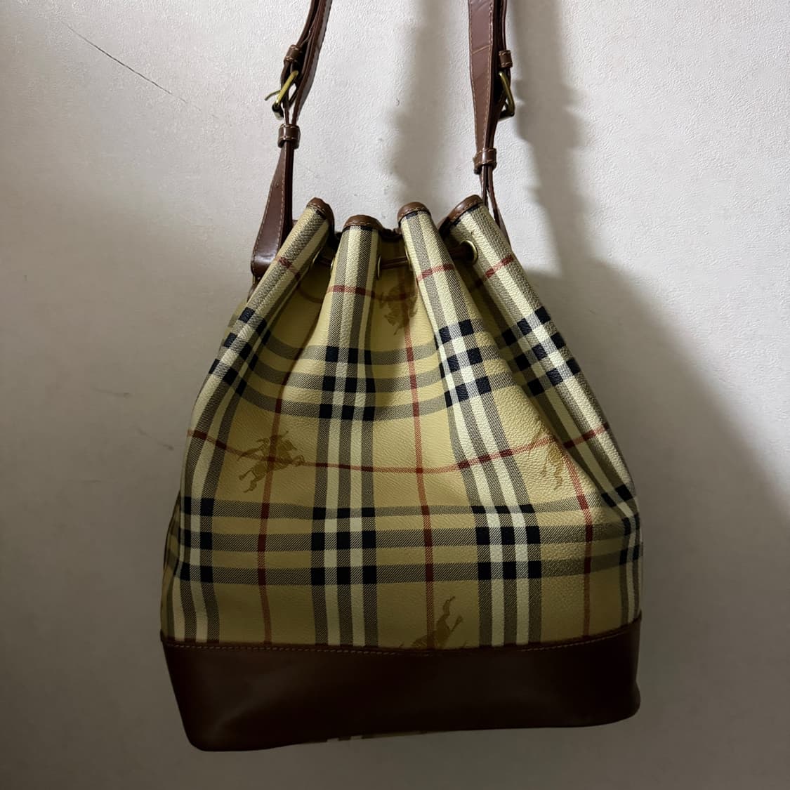 빈티지 버버리 노바체크 복조리 숄더백 상품이미지3