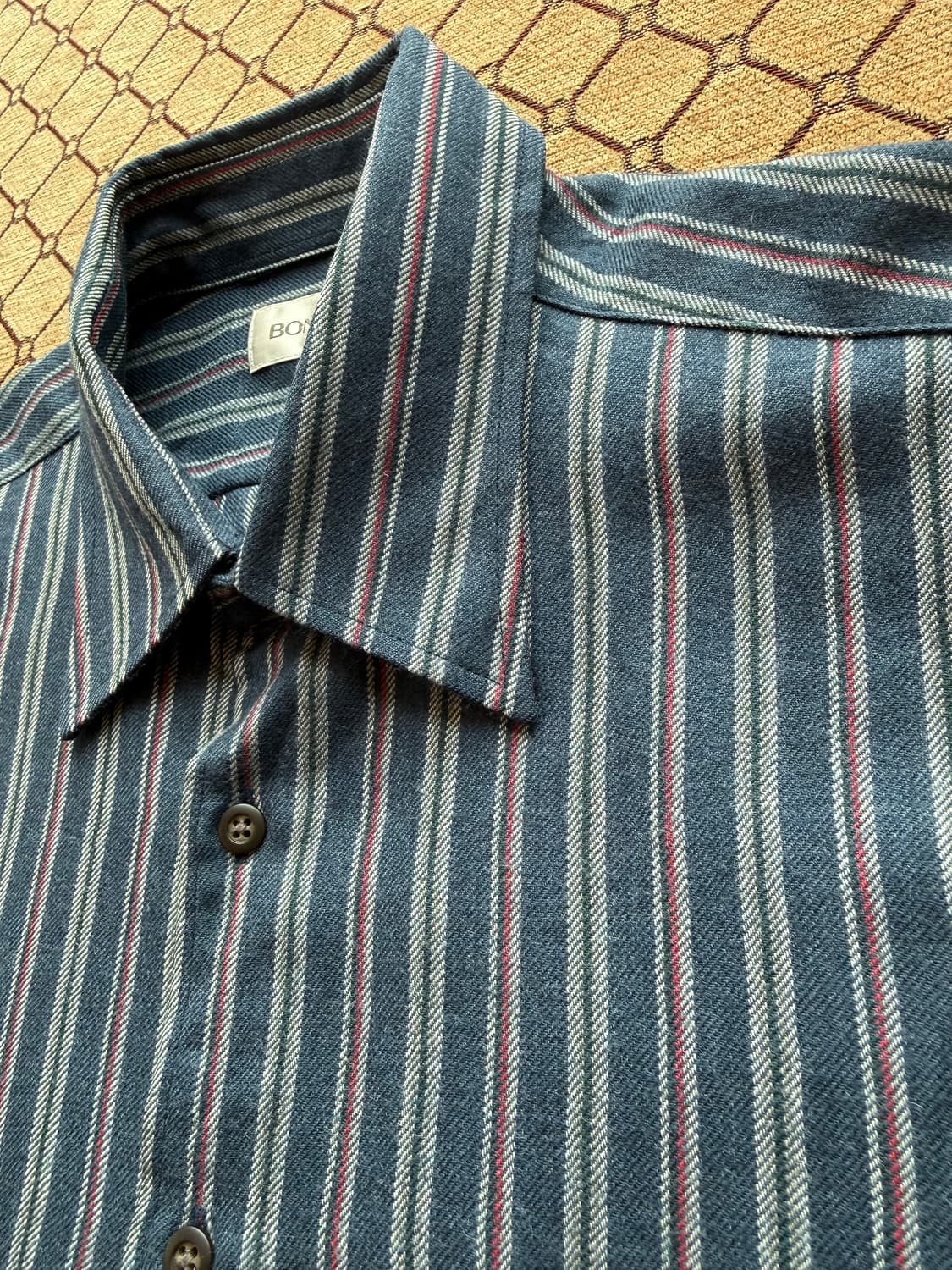 네이비 스트라이프 셔츠 상품이미지3