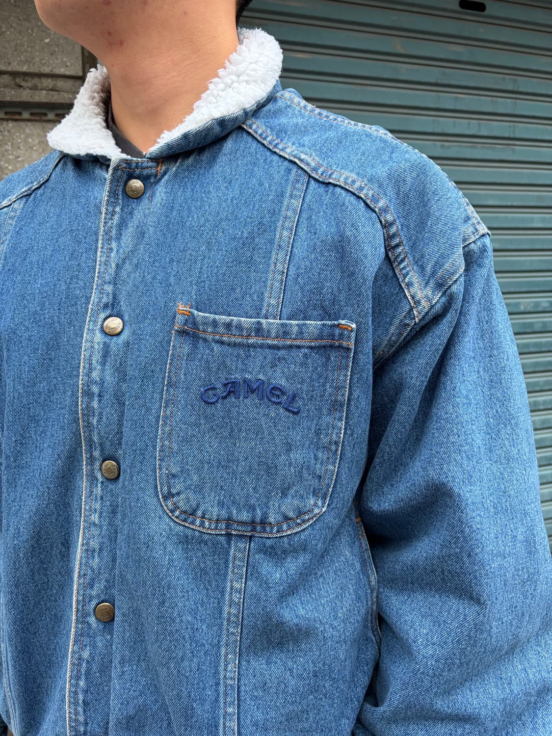 90‘s Camel Cigarettes Sherpa line denim  상품이미지5