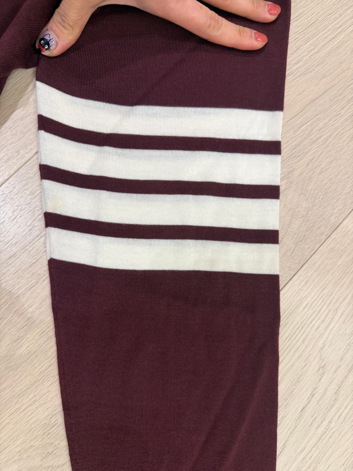 톰브라운 니트 메리노울 3 사이즈 버건디 상품이미지2