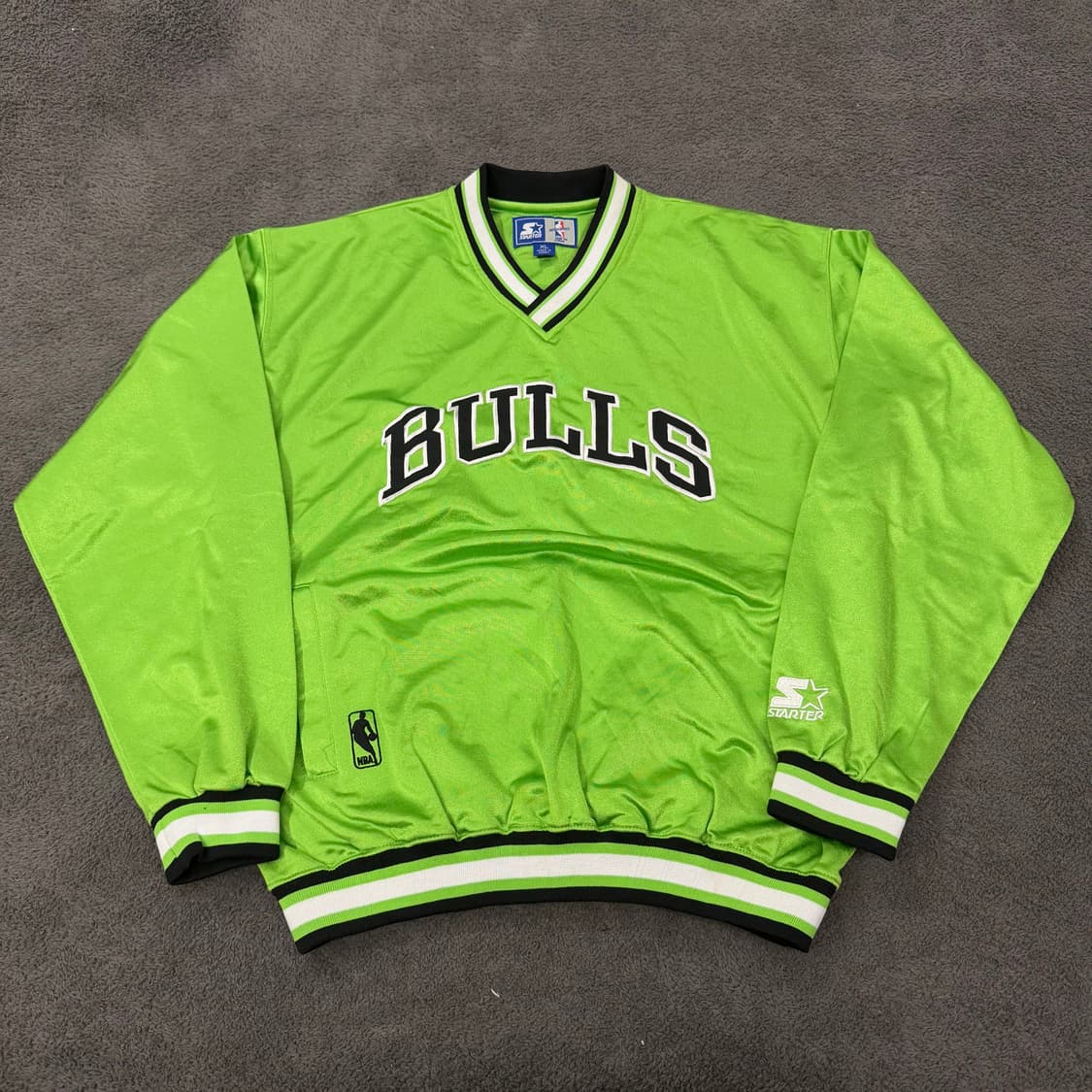 [정품/XL] 스타터 NFL 시카고불스 브이넥 져지 웜업 상품이미지2