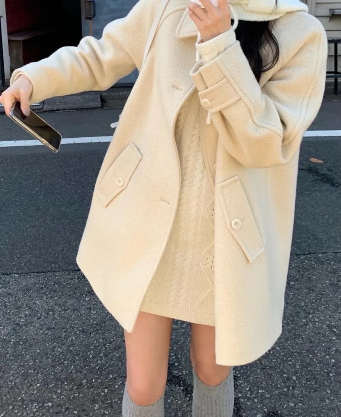 르플레인 모네 하프코트 상품이미지1