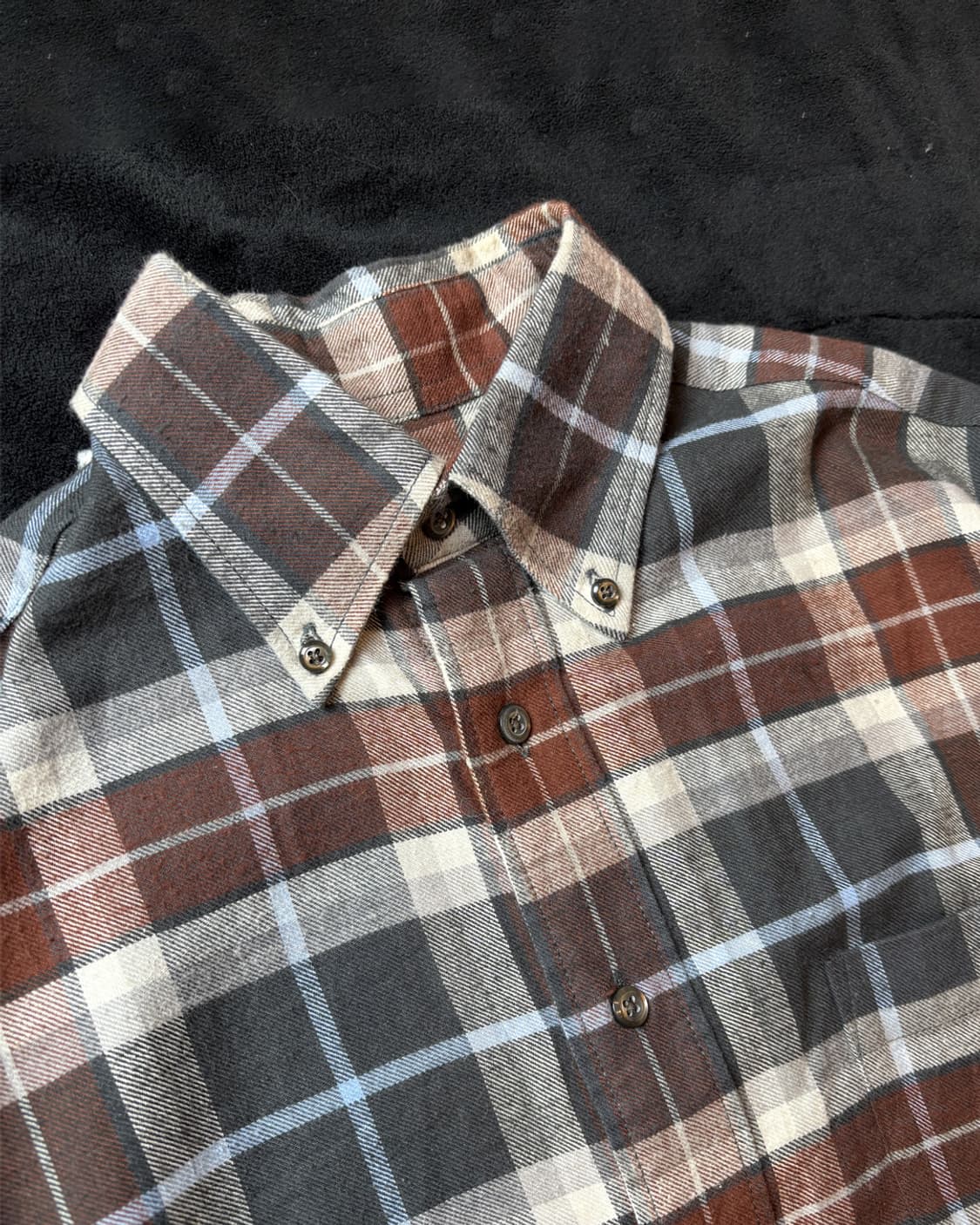 일본빈티지 OAK VALLEY  체크 셔츠 상품이미지2