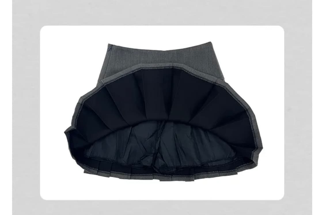 글로우제이드 미니 테니스 스커트 블랙 s 상품이미지4