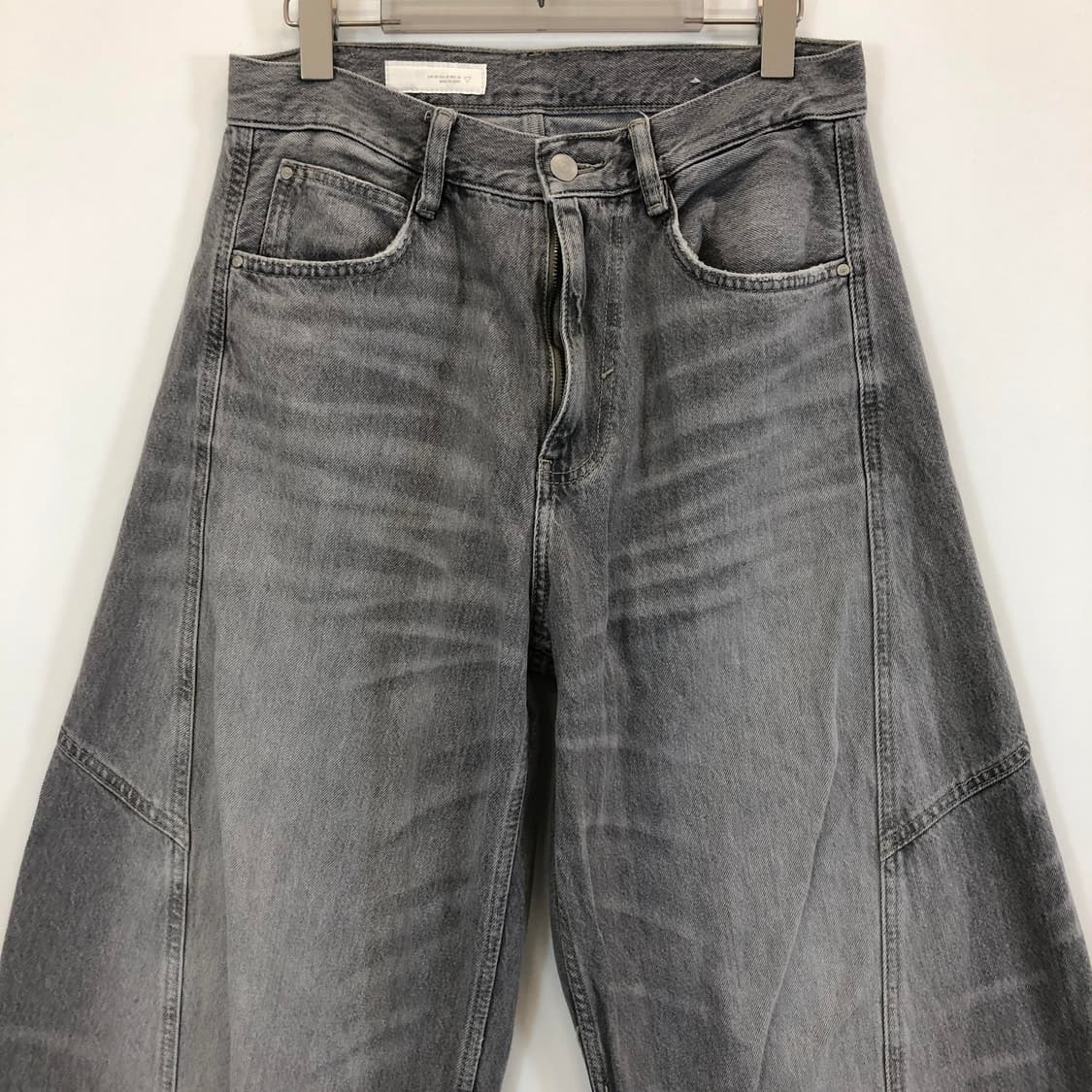 자라 벌룬 와이드 그레이데님진 30 인치 상품이미지2