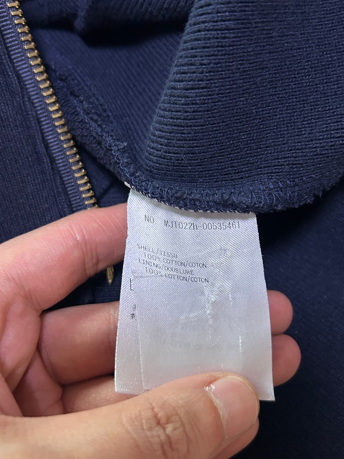 [3size] 톰브라운 사선완장 후드집업 네이비 상품이미지5