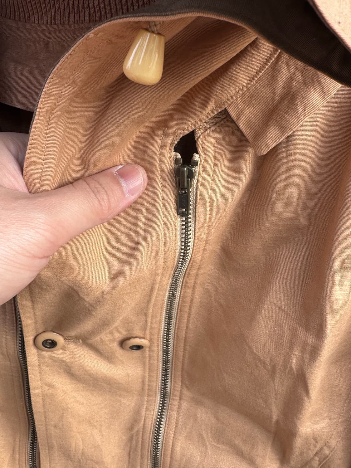 Donna Uno 지퍼디테일 후드 봄버자켓  상품이미지4