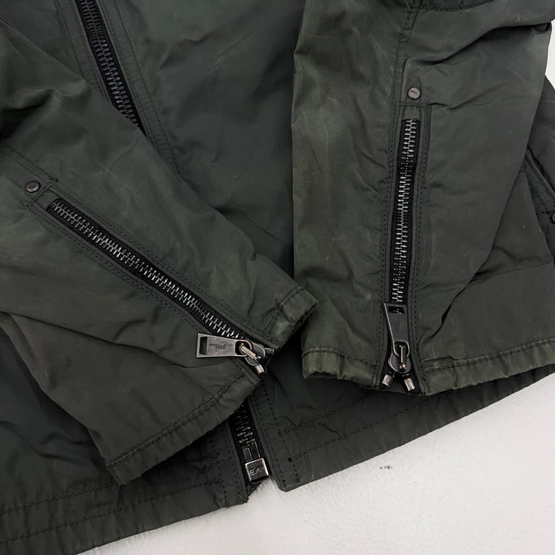 폴로 바이커 카키 멀티지퍼 레이싱 자켓 상품이미지4