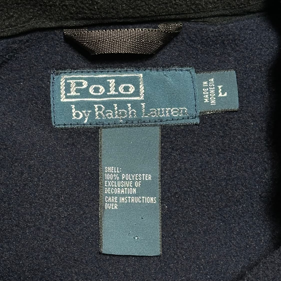 L 폴로랄프로렌 내장 후드 네이비 플리스 상품이미지4