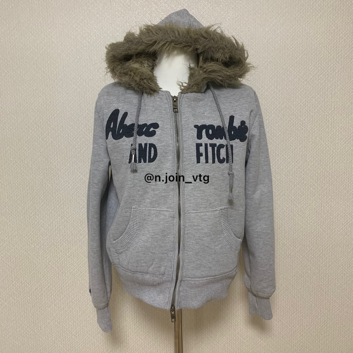 아베크롬비 그레이 울프죠 후드집업 상품이미지1