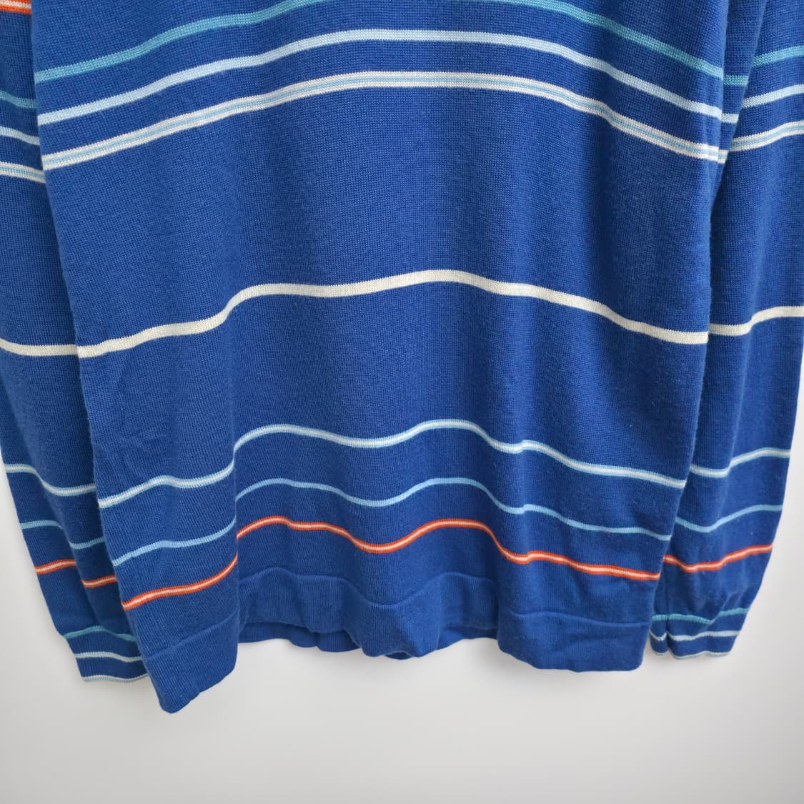 [XL] 라코스테 스트라이프 니트 긴팔티 블루 상품이미지3