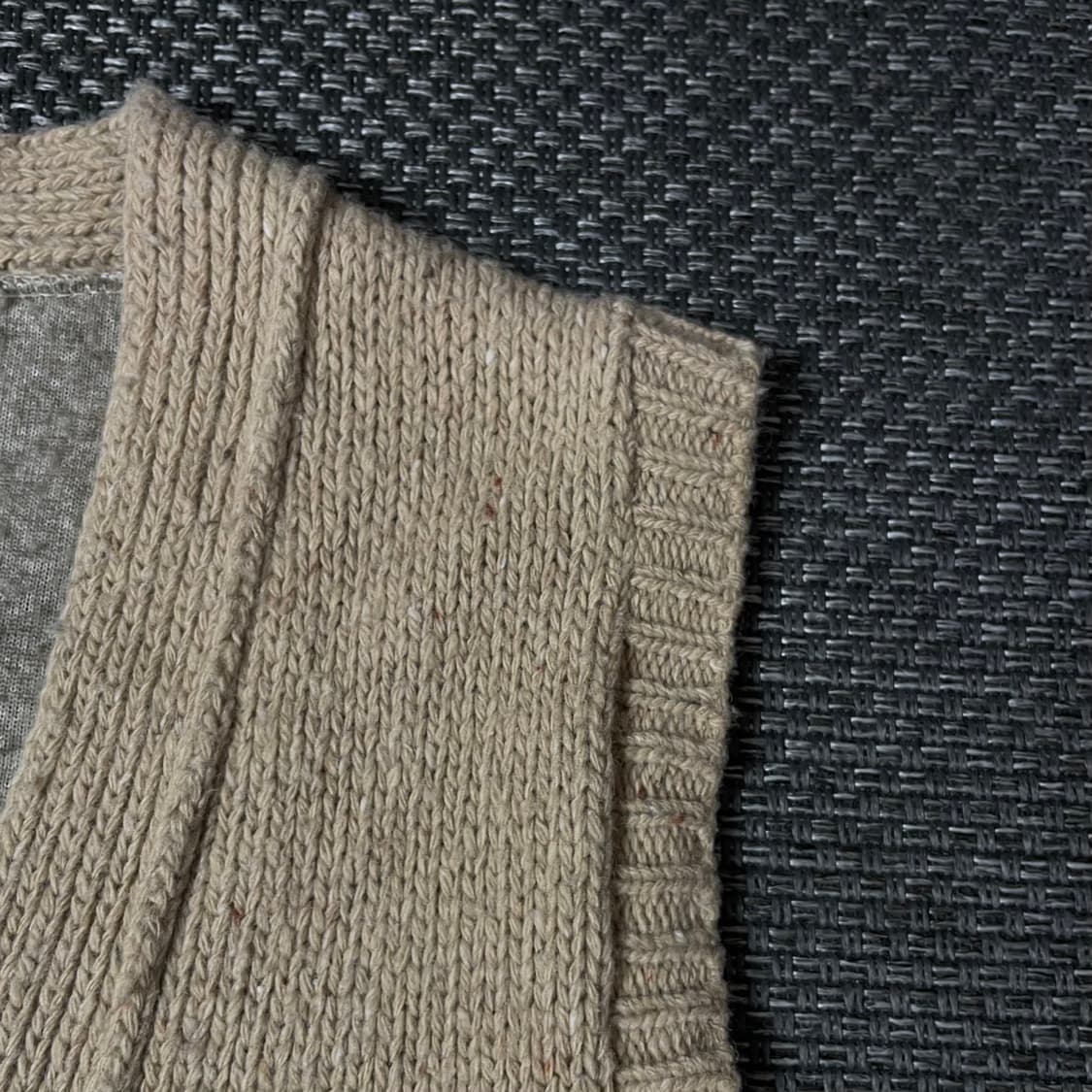 빈티지 연브라운 니트 조끼 F 상품이미지6