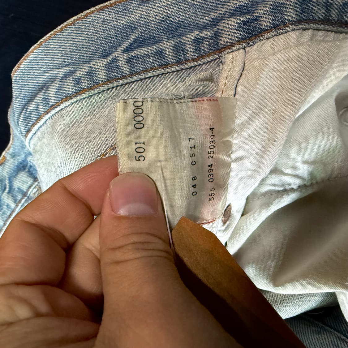 90's 리바이스 501xx 데미지 데님 팬츠 34 상품이미지6