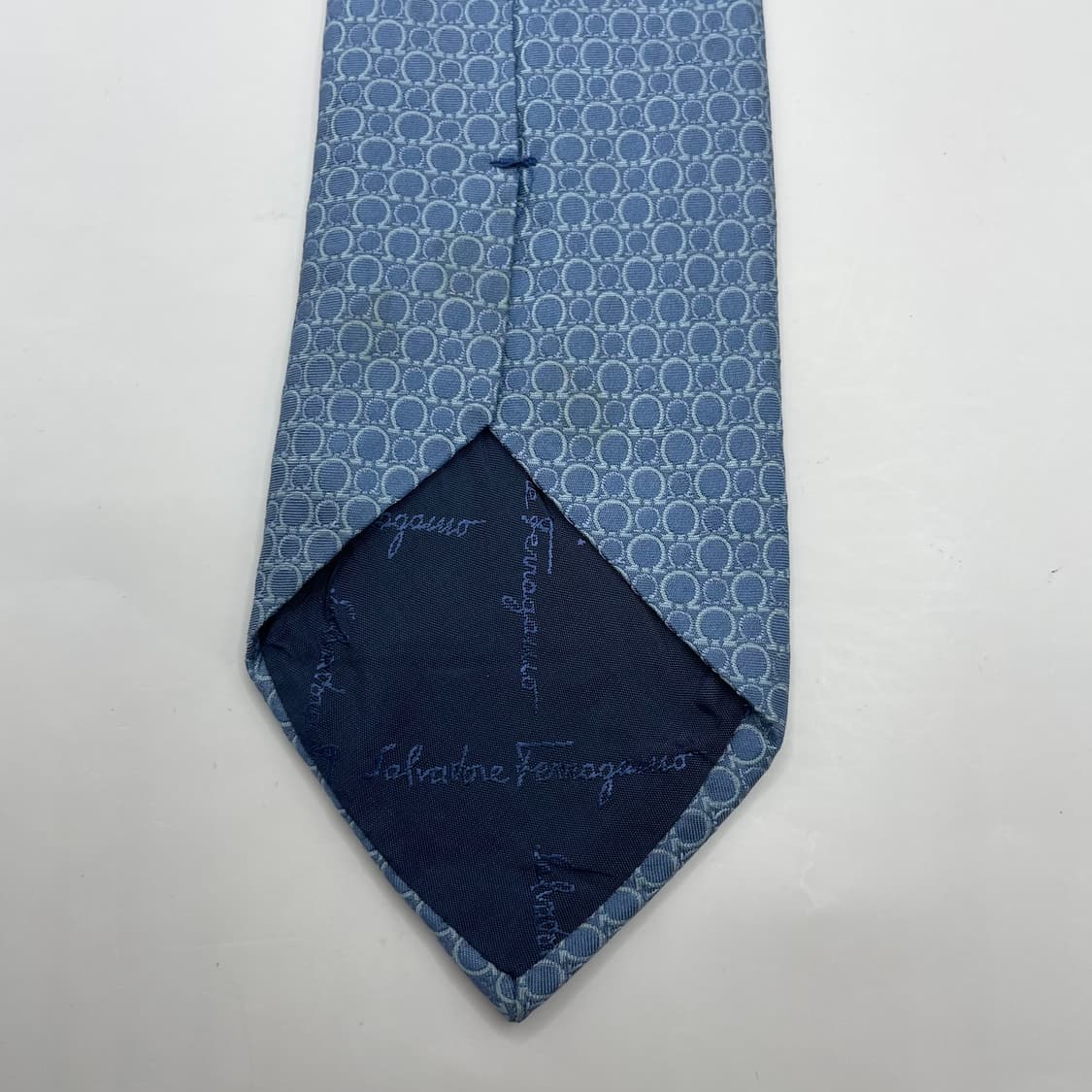 559) (Ferragamo) 살바토레페레가모 패턴 넥타이 (오염존재) 상품이미지4