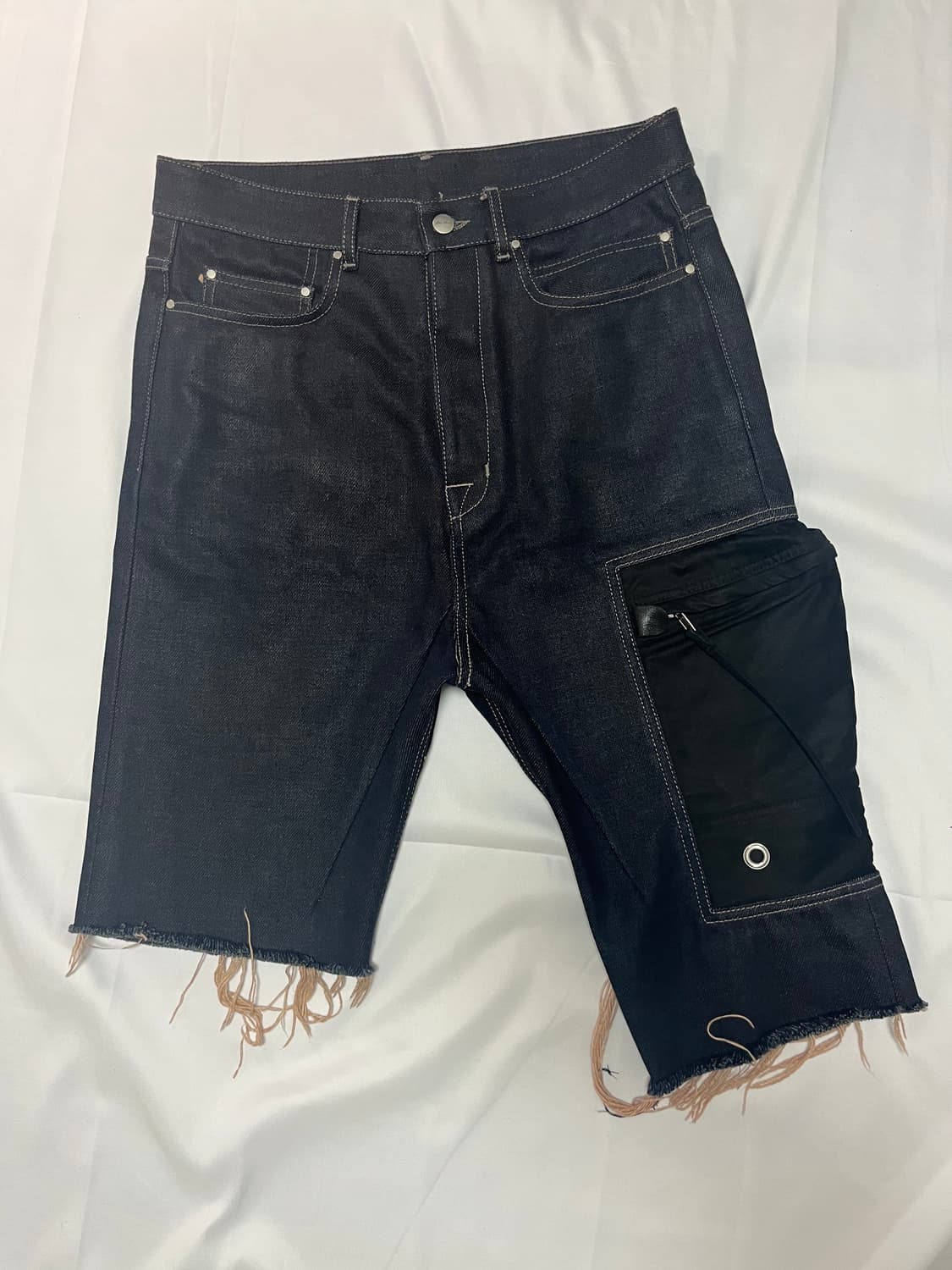 릭오웬스 데님 카고 스커트 31 상품이미지3