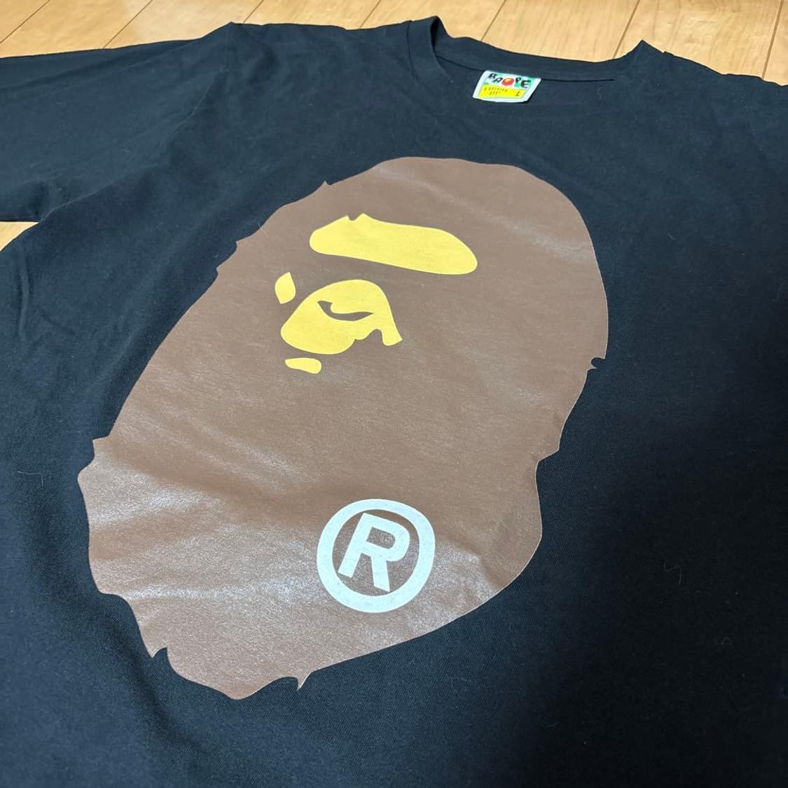 베이프 빅 에이프 헤드 롱슬리브 티셔츠 블랙 상품이미지2