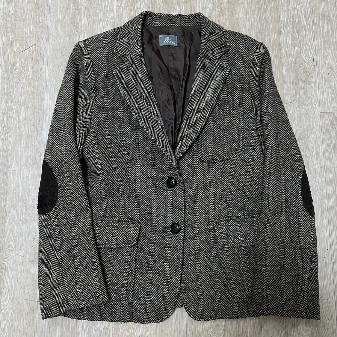 라코스테 여성 싱글 헤링본 자켓 L/100  상품이미지1