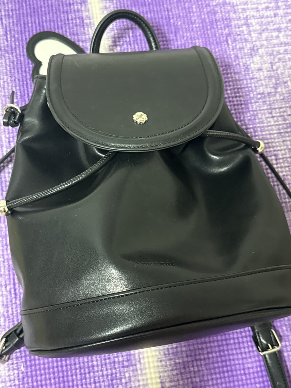 커버낫 클로버하트 블랙 백팩 상품이미지3