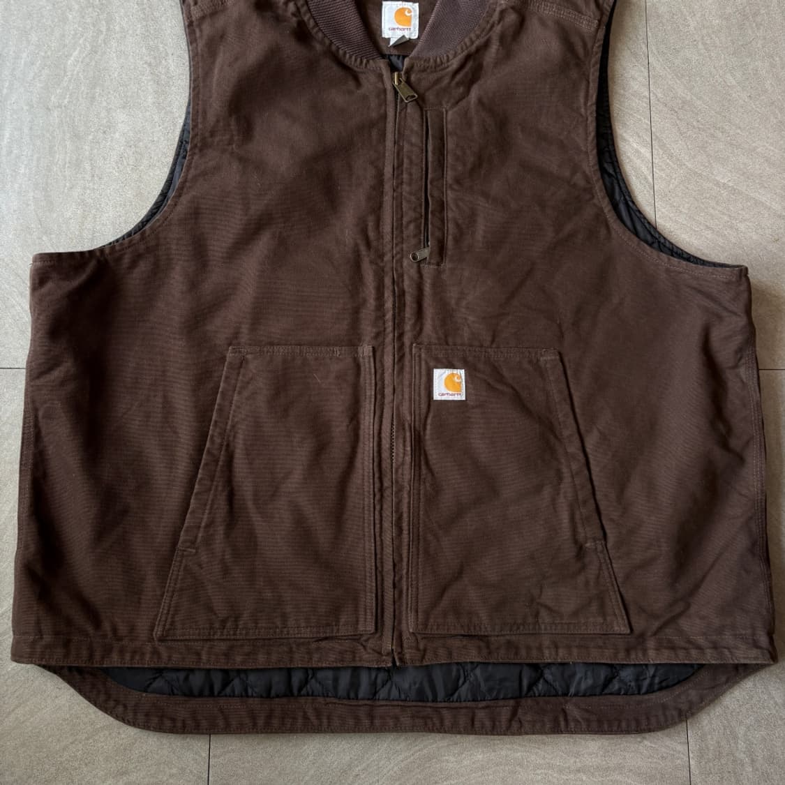 칼하트 빅사이즈 덕 캔버스 조끼  상품이미지4