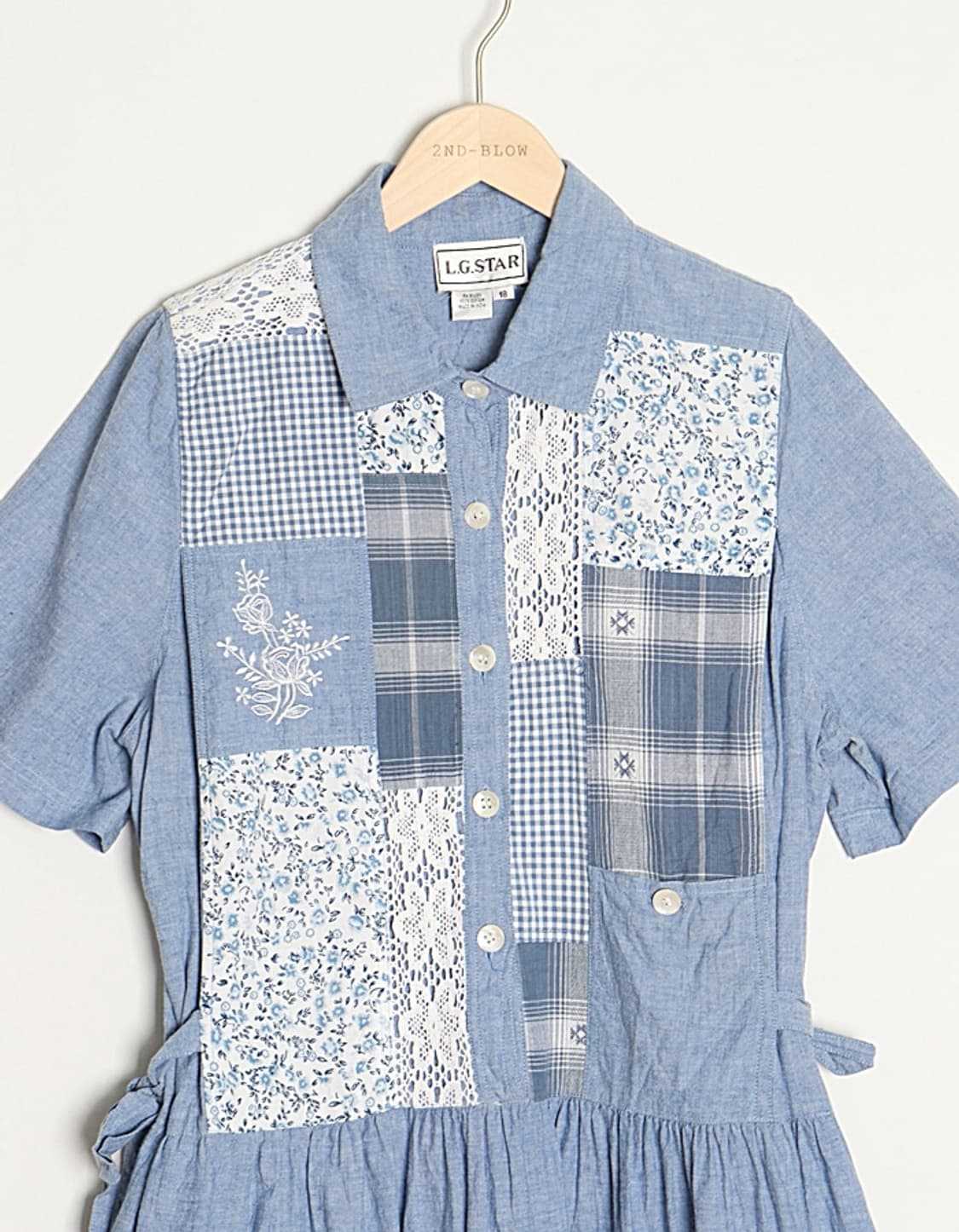  90's L.G.STAR Chambray One-Piece 상품이미지2