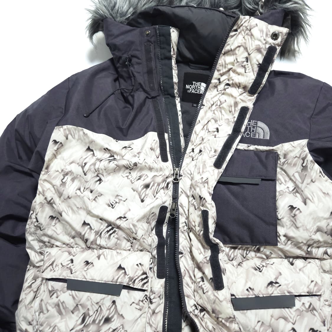 노스페이스 700 노벨티 폴라 구스다운 패딩 자켓 그레이 상품이미지3