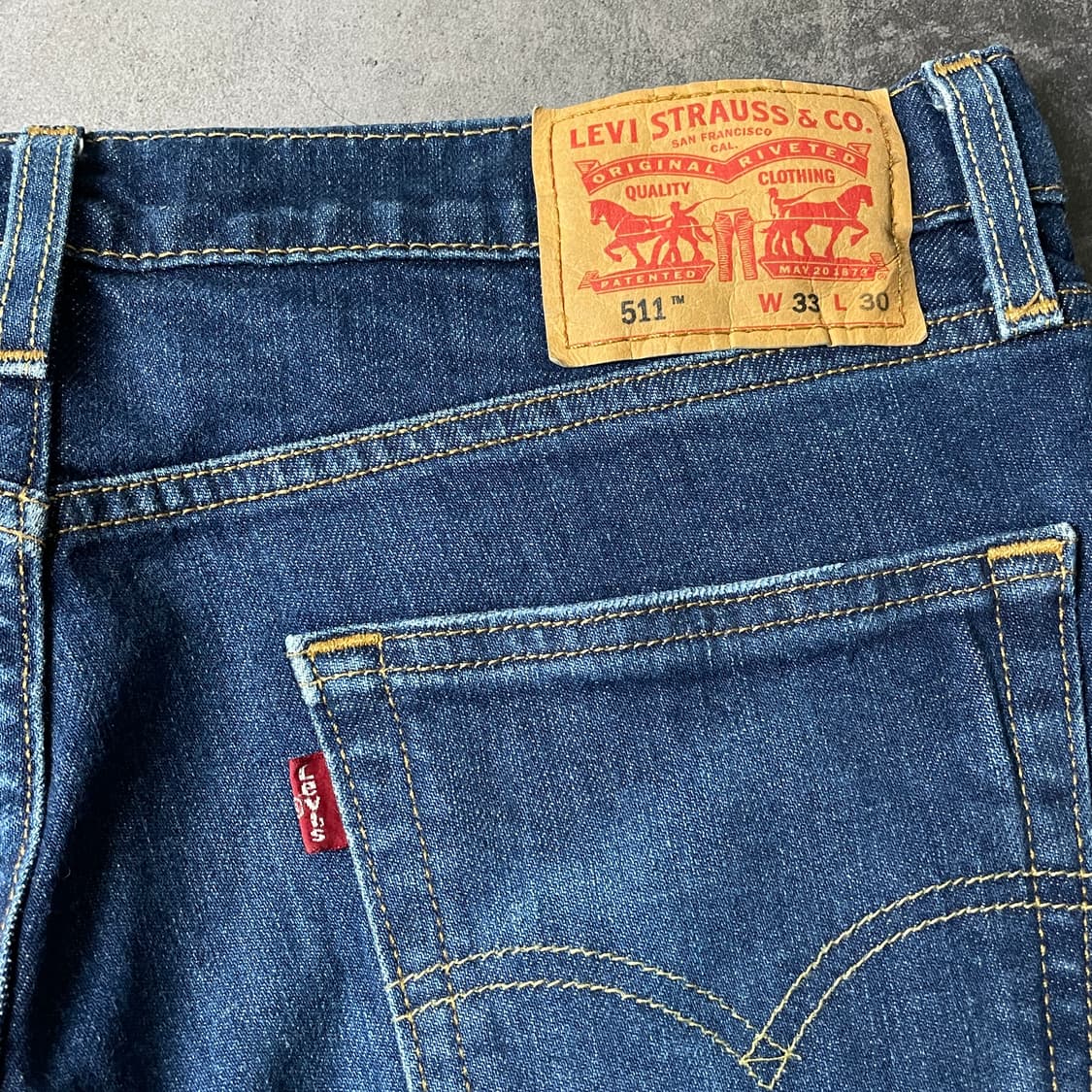 LEVI'S 리바이스511 슬림 스트레이트핏 코튼 데님 팬츠 A00720 상품이미지7