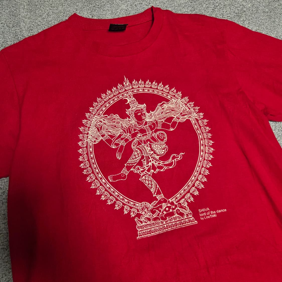 태국제 Shiba 빈티지 반팔 티셔츠 M-슬림L(95-100) 상품이미지2