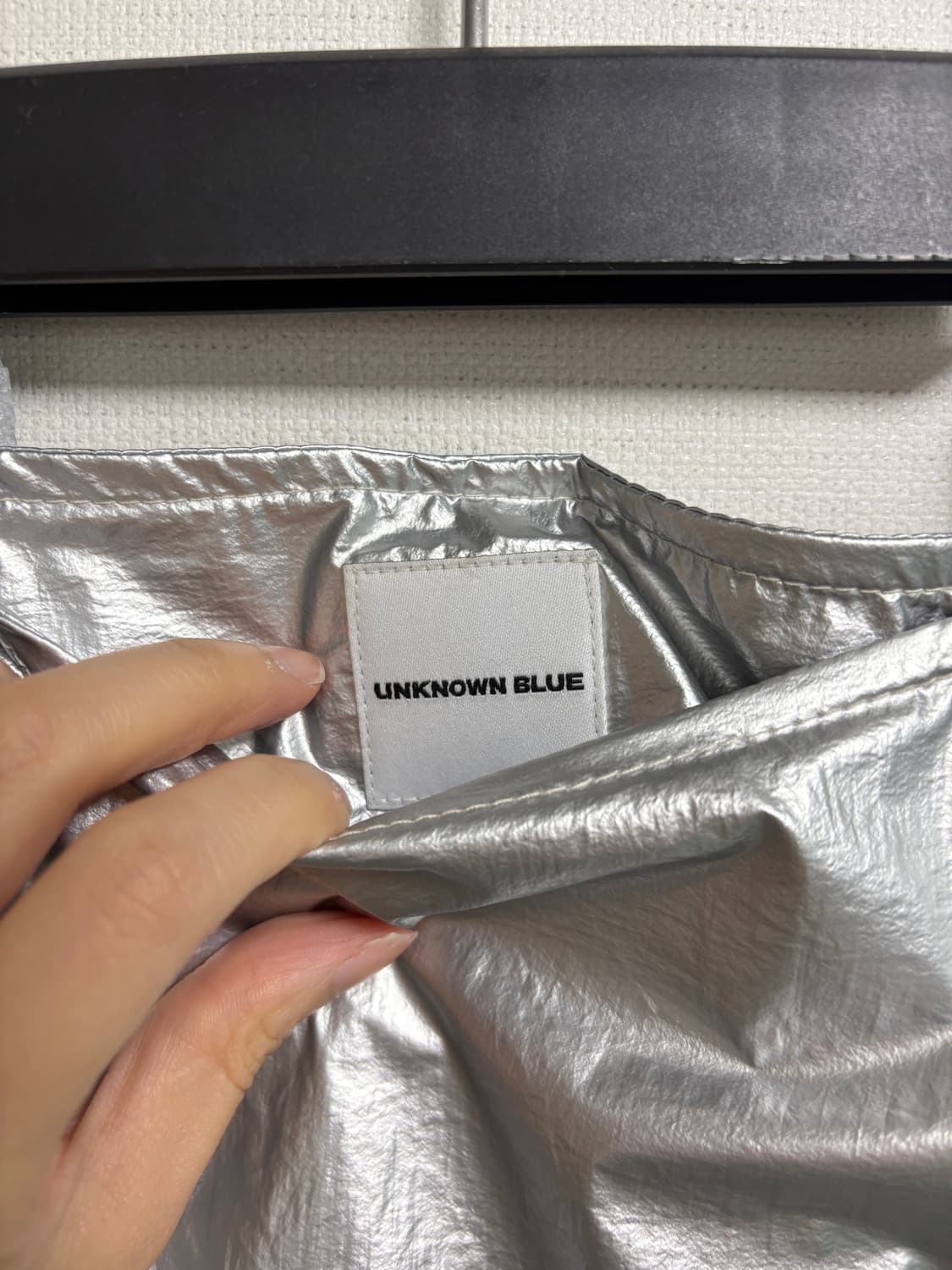 언노운블루 실버 벌룬 스커트 상품이미지4