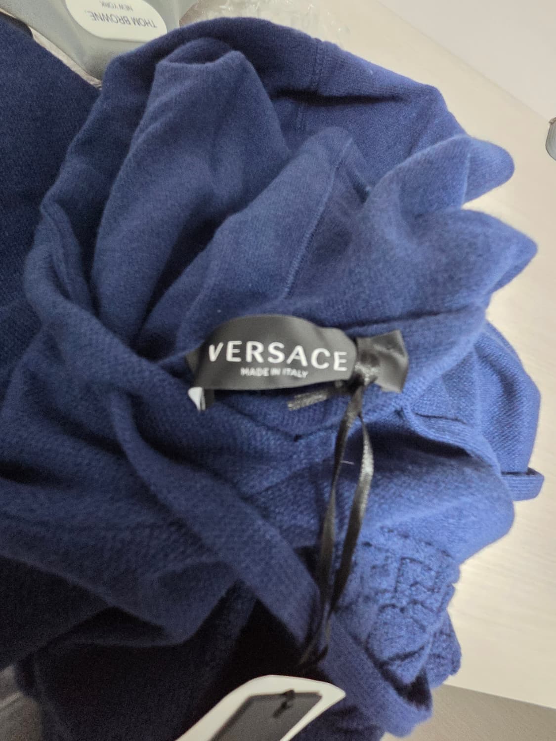 베르사체 메두사 네이비 캐시미어 후드티 50 105~110 상품이미지4