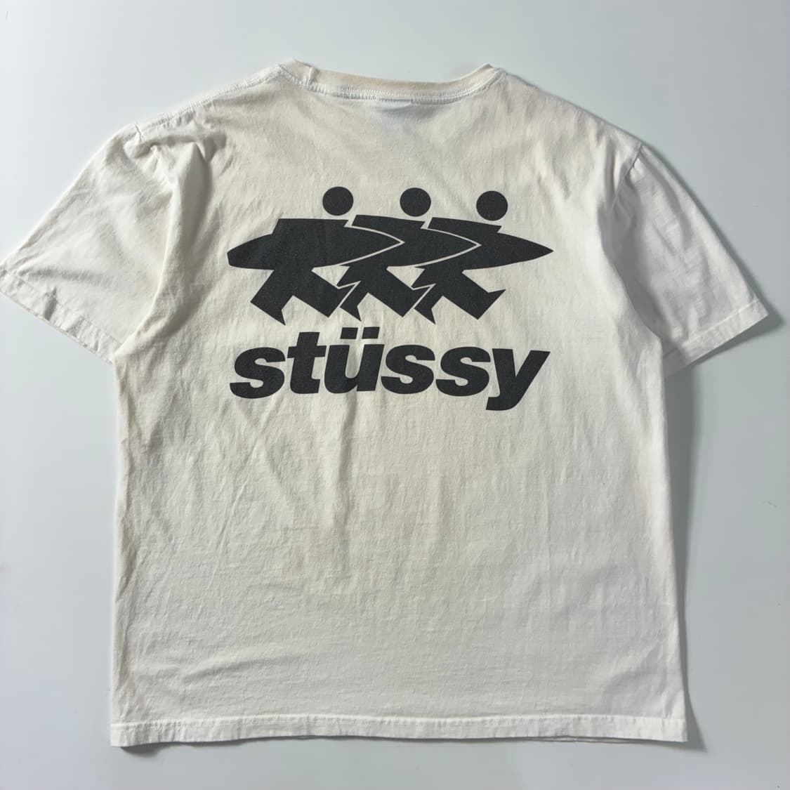Stussy  스투시 서프워크 피그먼트 다이드 화이트 반팔티셔츠  상품이미지2