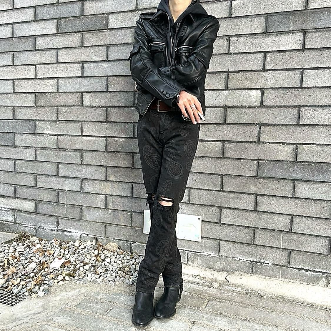 빈티지 반다나  무파흑청 Amiri 맛  스키니진 상품이미지2