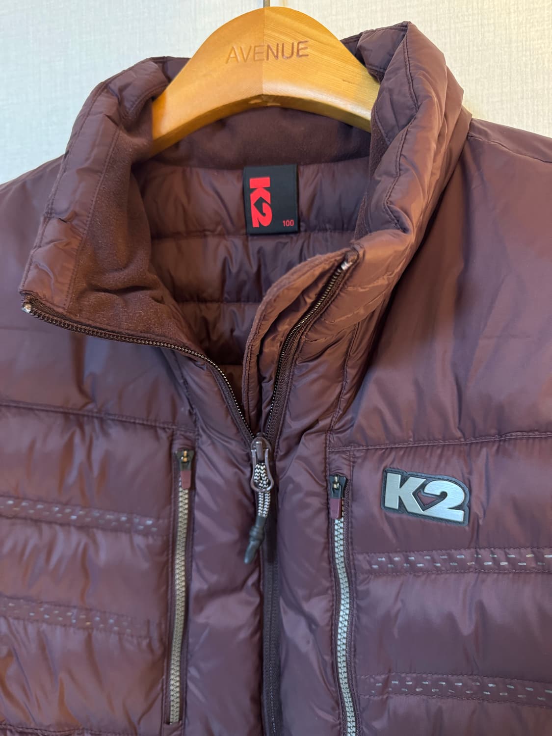 [L]K2 구스다운 경량패딩 버건디 상품이미지2