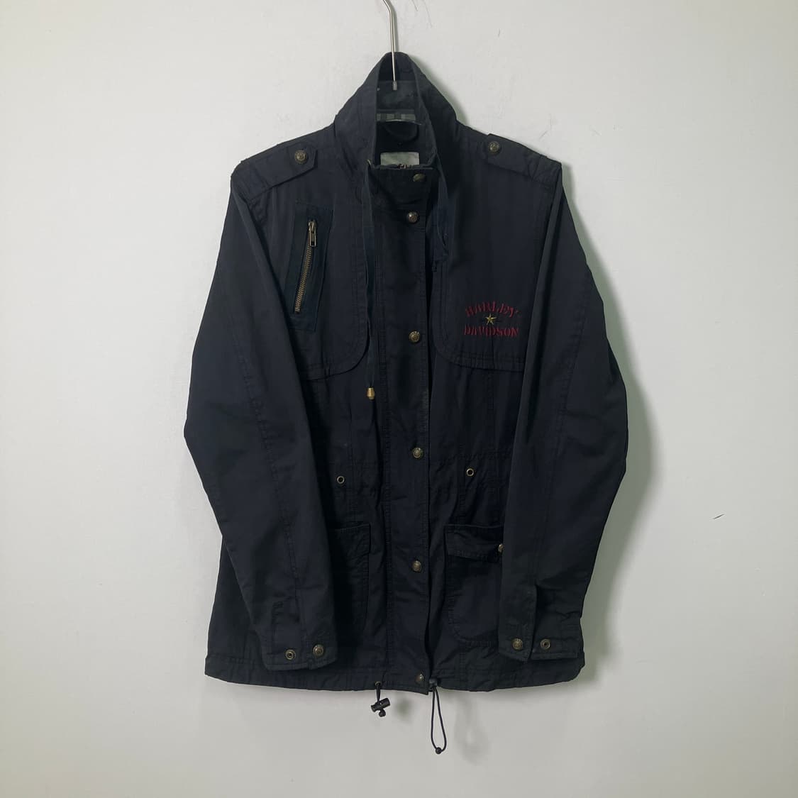 할리데이비슨 블랙 코튼 밀리터리 자켓  상품이미지1