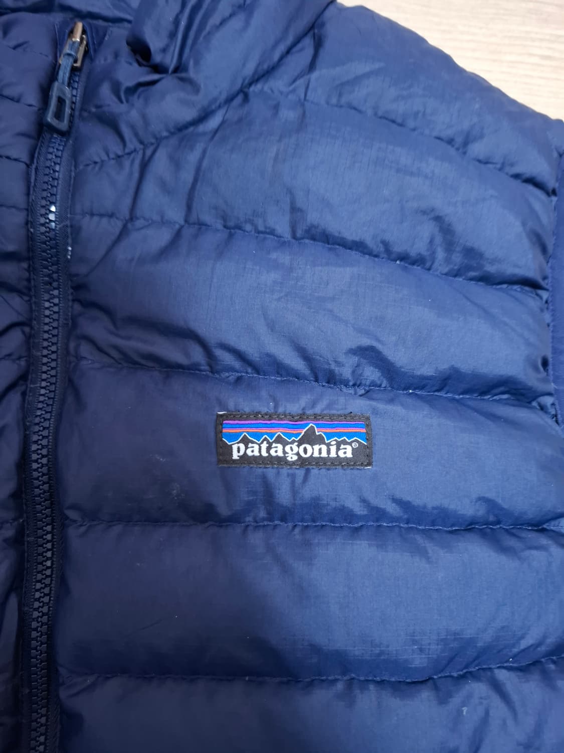 L 파타고니아 다운스웨터 베스트 네이비 패딩 조끼 상품이미지2