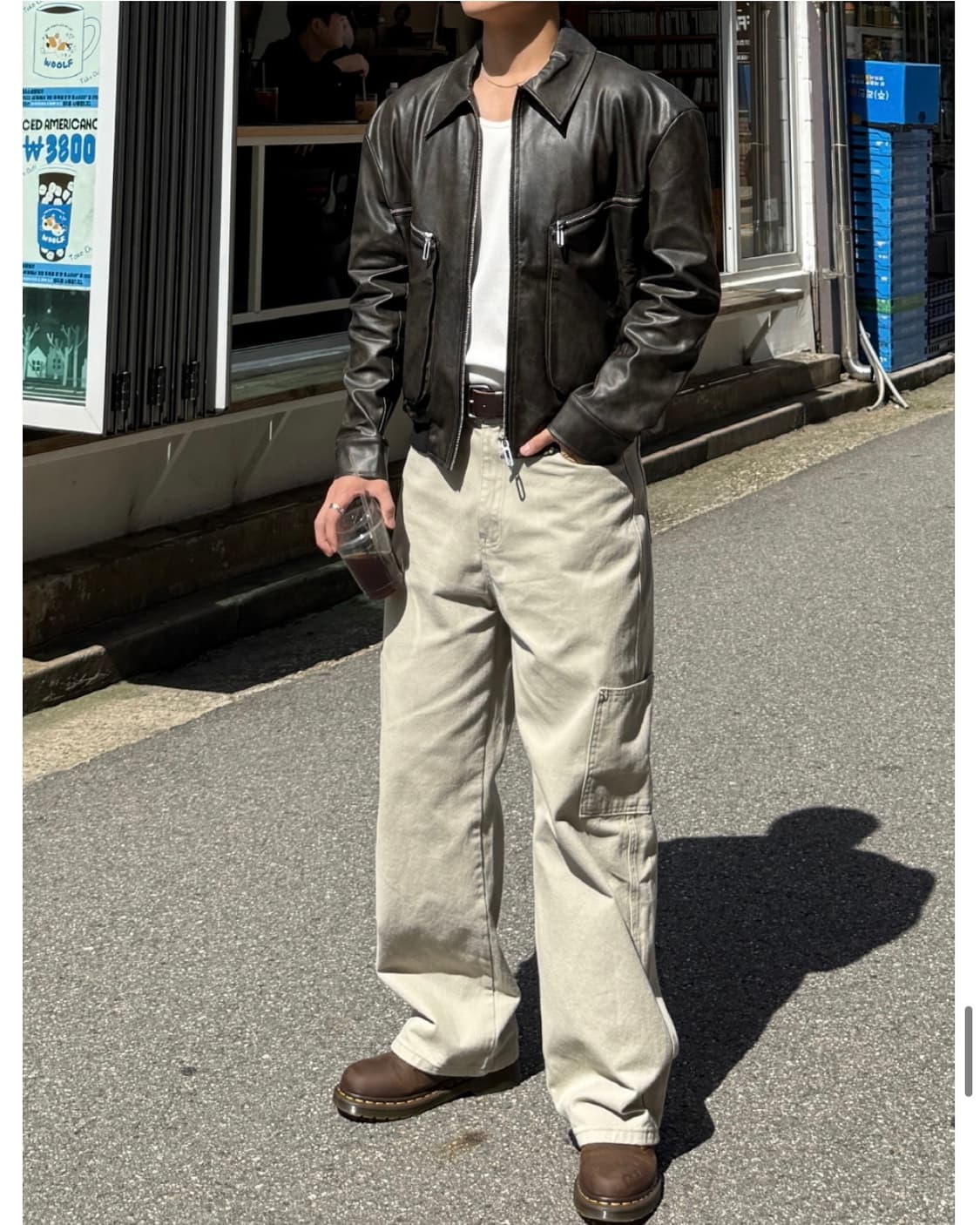 [F] Local 비건레더 싱글 라이더 자켓 상품이미지7