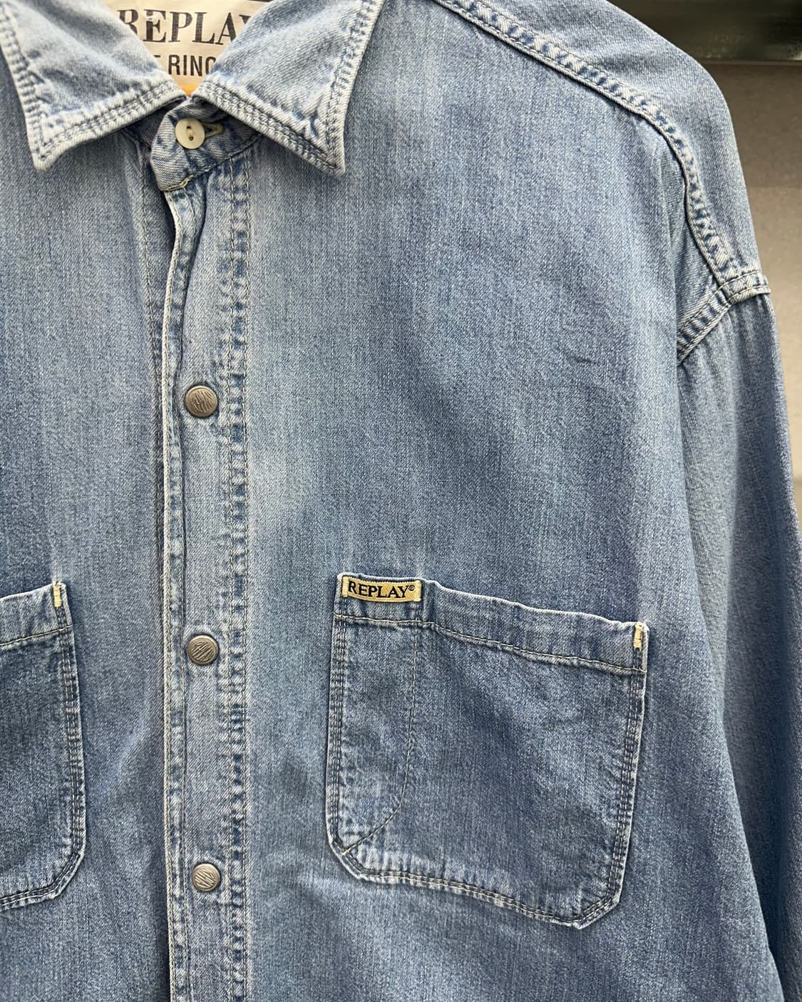 (2XL)90'S DENIM ITALY 데님셔츠-M2397 상품이미지2