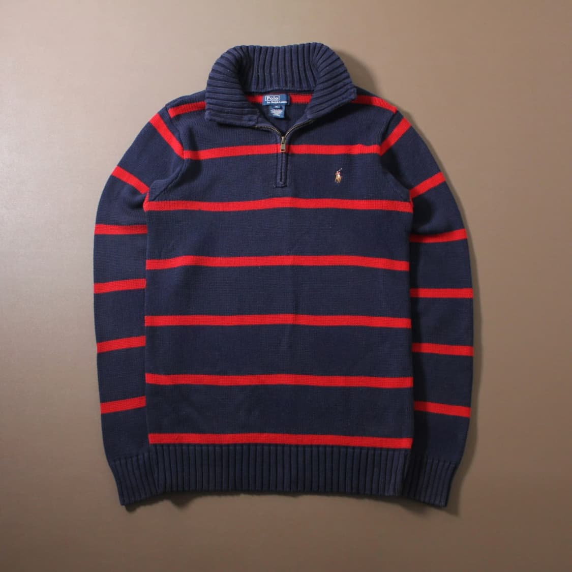 Polo 폴로 랄프로렌 스트라이프 니트 하프집업 상품이미지1