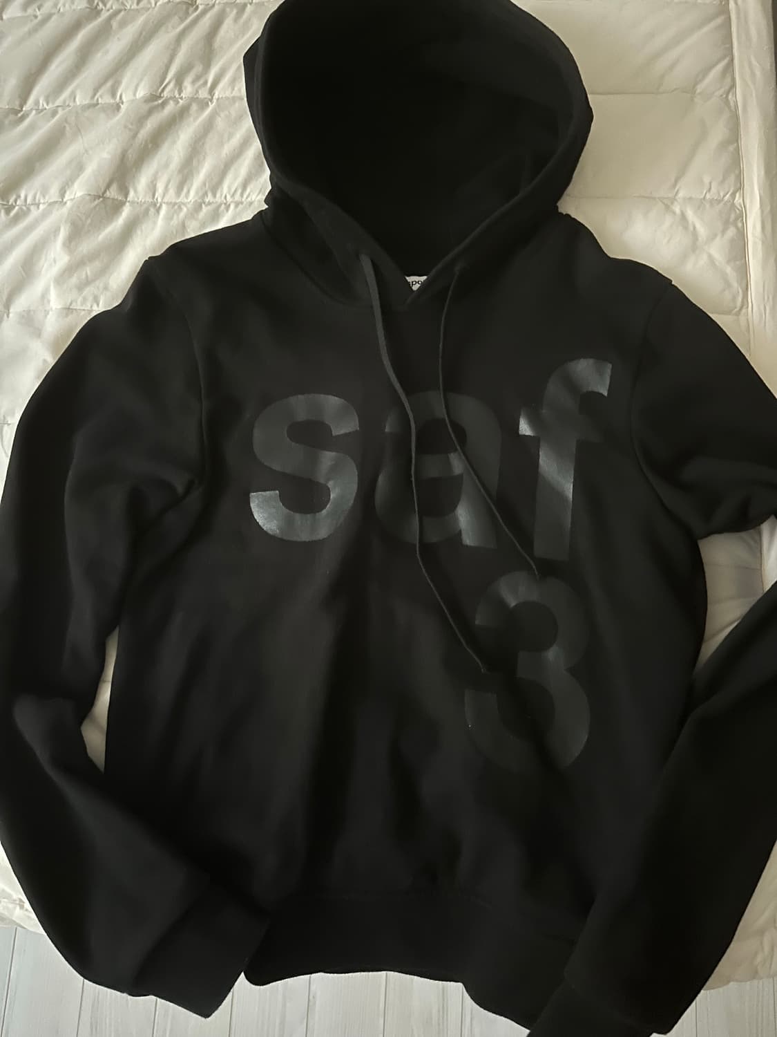 사파리스팟 1/2 블랙 후드티 상품이미지1