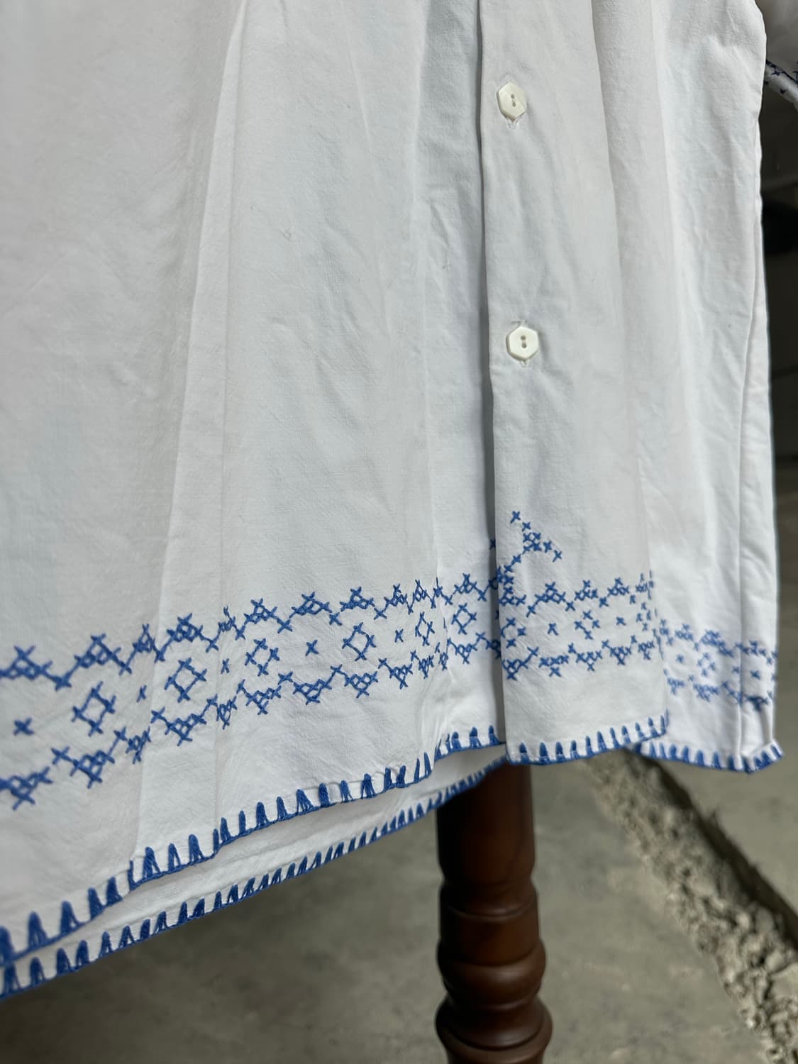 빈티지 자수 셔츠 패치워크 셔츠 히피 보시크 bode 상품이미지5