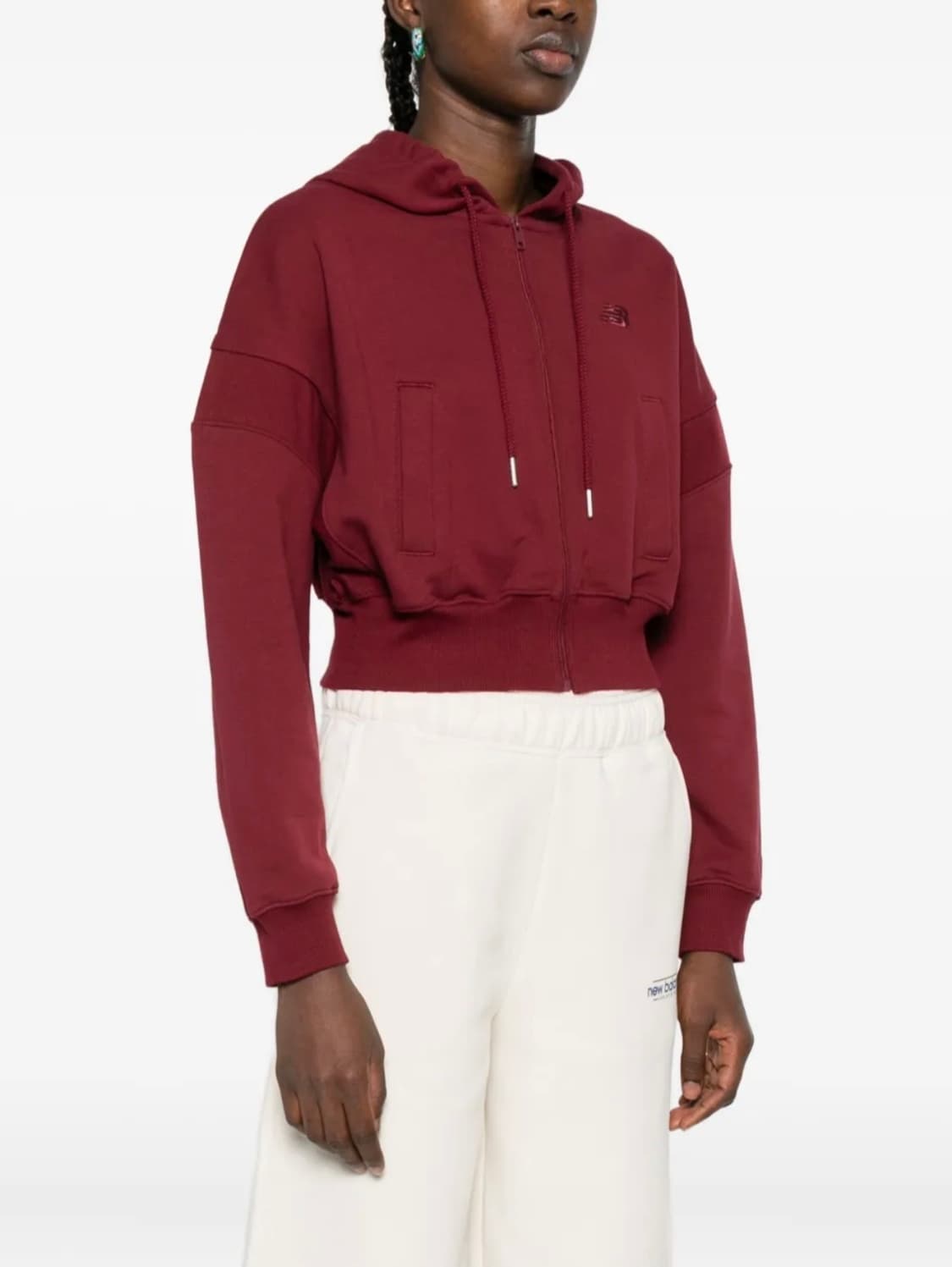 (택달린새옷) 뉴발란스 프렌치 테리 풀집 후드 자켓 S 상품이미지4