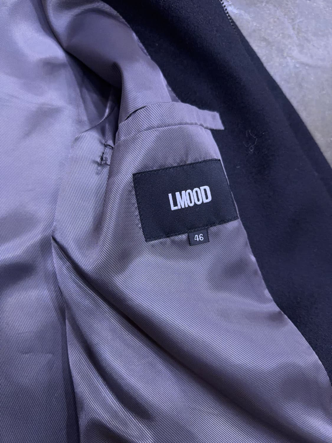 엘무드 미니멀 캐시미어 트러커 자켓 블루종 46 상품이미지9