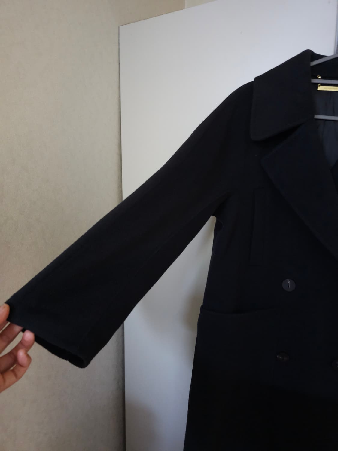 시스템 양모 캐시미어 핸드메이드 롱코트 상품이미지2