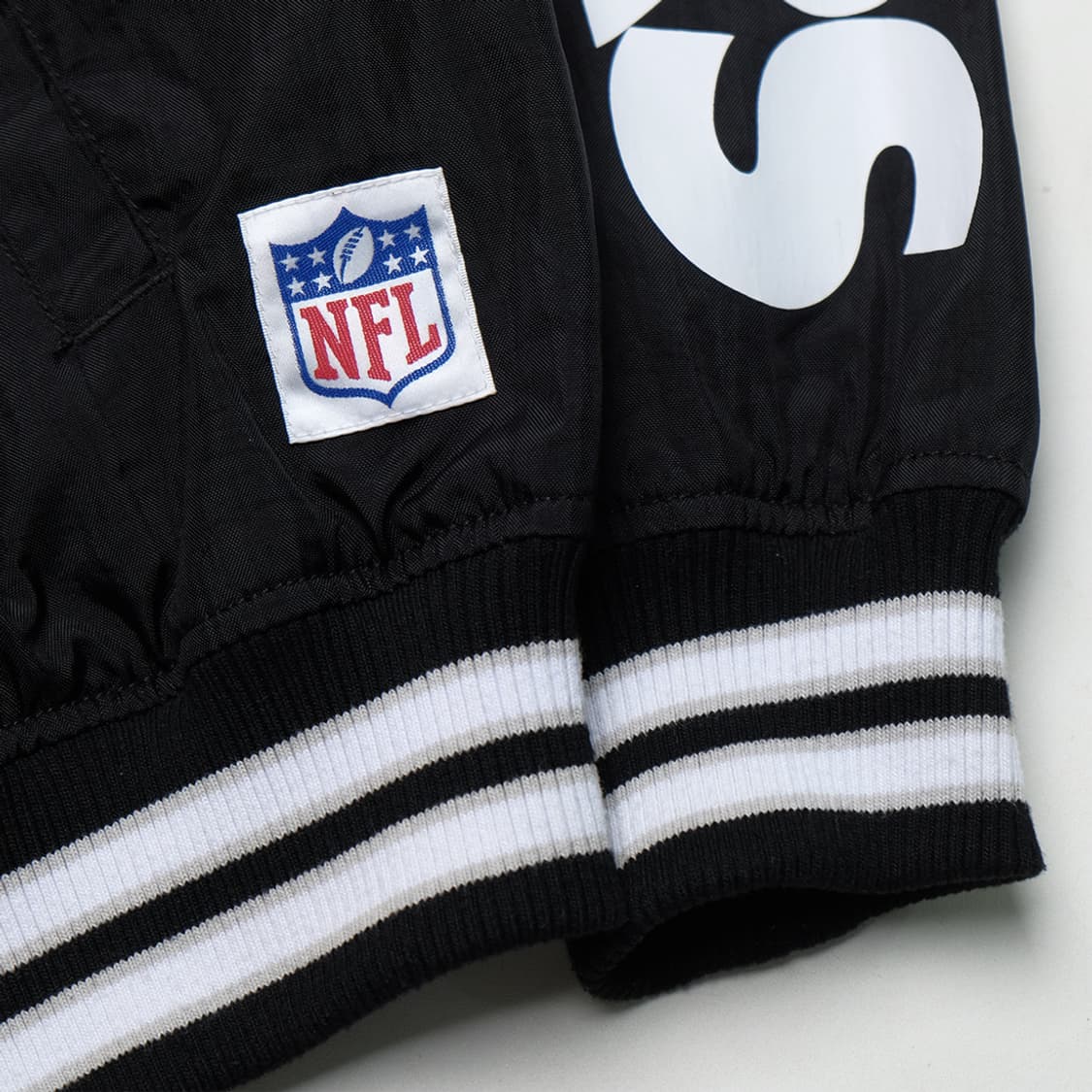 X NFL raiders nylon varsity jacket 상품이미지5