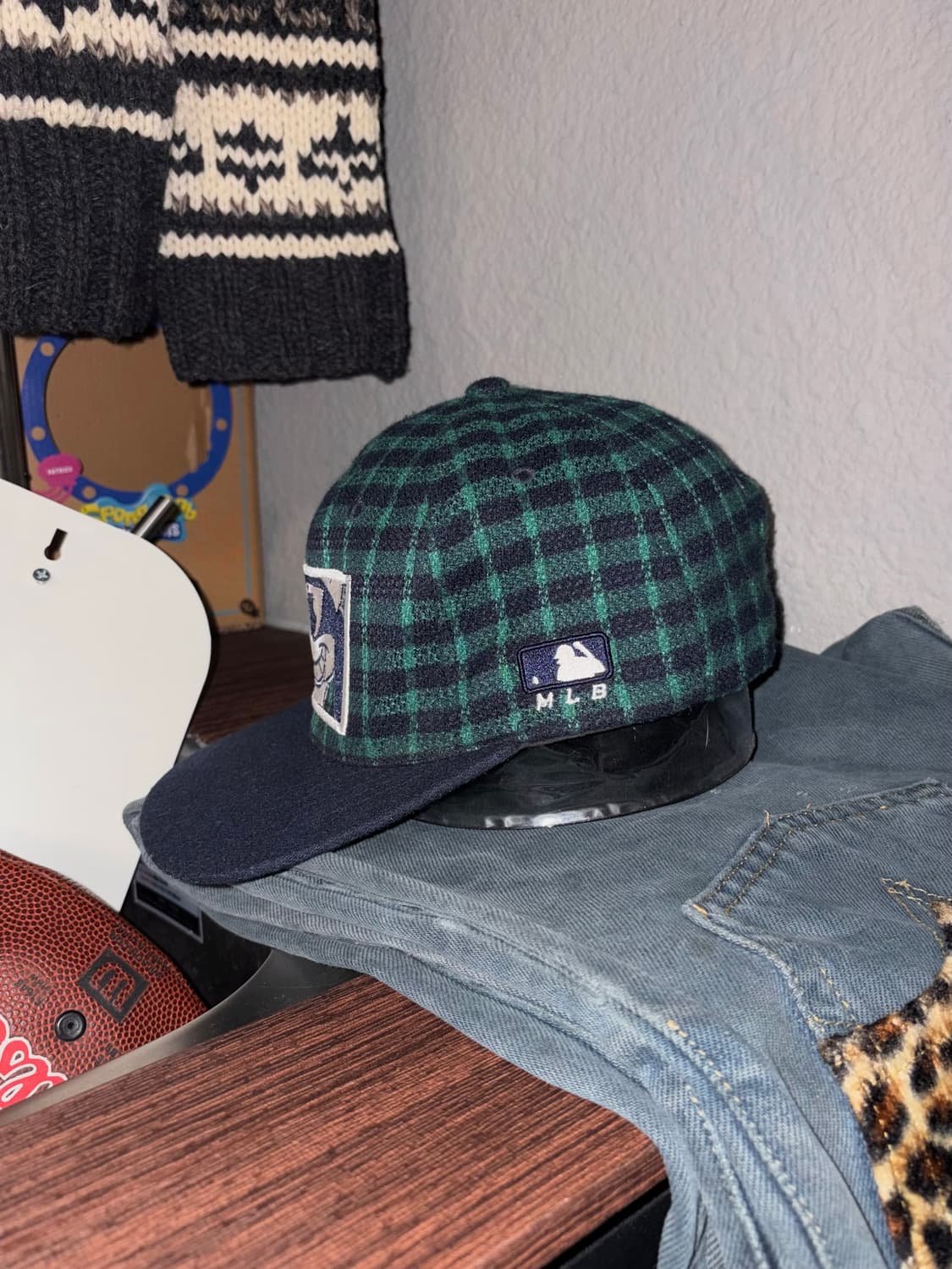 MLB 뉴욕양키즈 체크 캡 상품이미지5