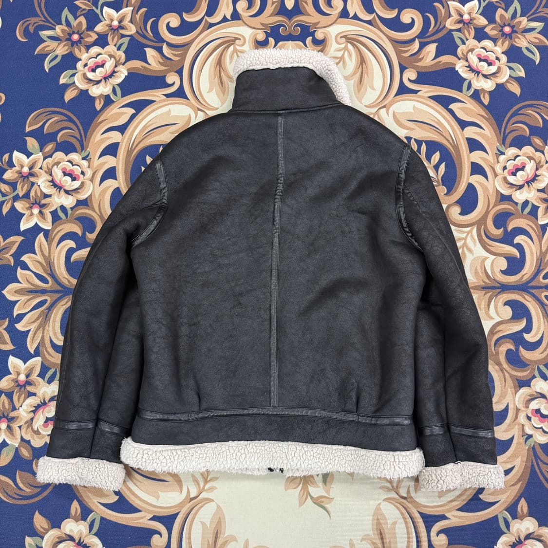 (L)자라 ZARA 무스탕 자켓(블랙) 상품이미지5