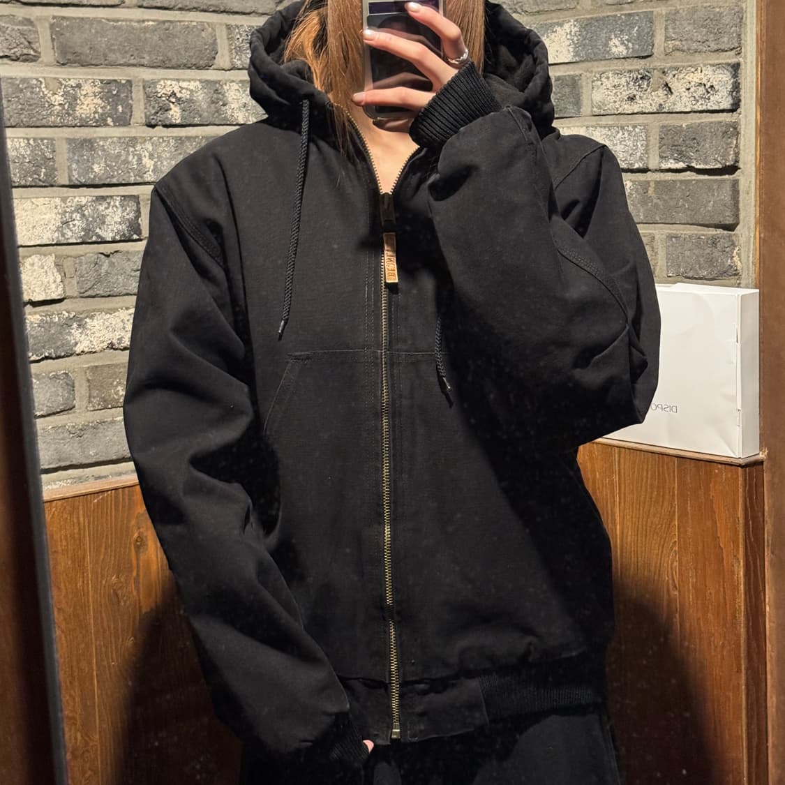 M) BERNE USA 빈티지 워크웨어 액티브 후드집업 자켓 상품이미지10