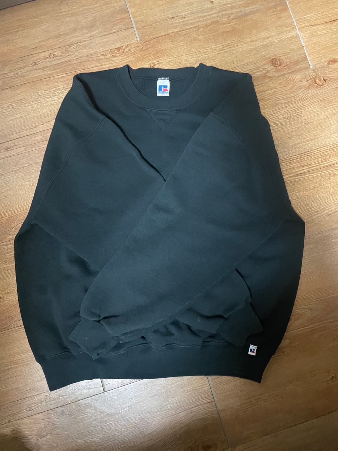 90s 러셀 스웻셔츠 블랙 XXL 멕시코제 상품이미지1