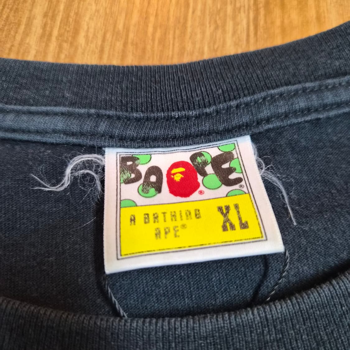 Bape 사루 카타카나 컬리지 반팔티 상품이미지3