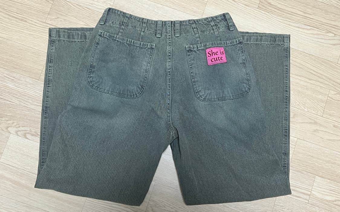 쉬이즈큐트 워크팬츠 페이디드 그레이 상품이미지5